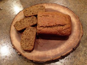 banana bread with flax baked by Esther