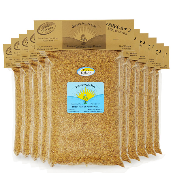 Natural Golden Valley Omega Whole Flax 10 Bags
