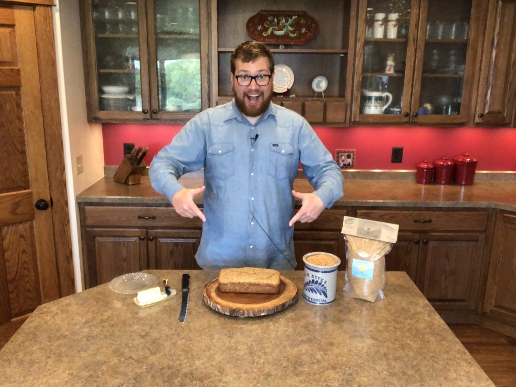 Justin with Flax Zucchini Bread