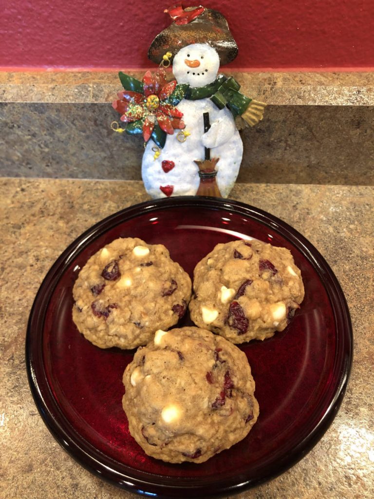 Oatmeal Flax Cranberry Cookies