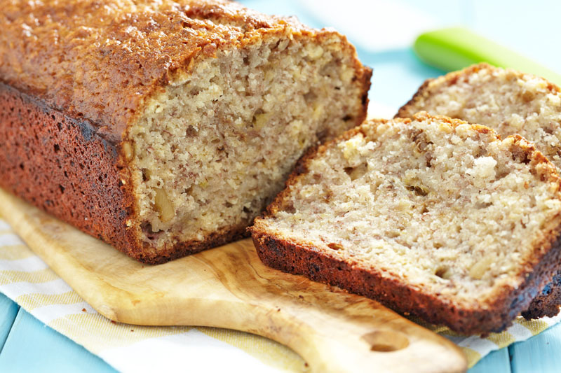 Flax Banana Bread Sliced. Flax strengthens immune system health