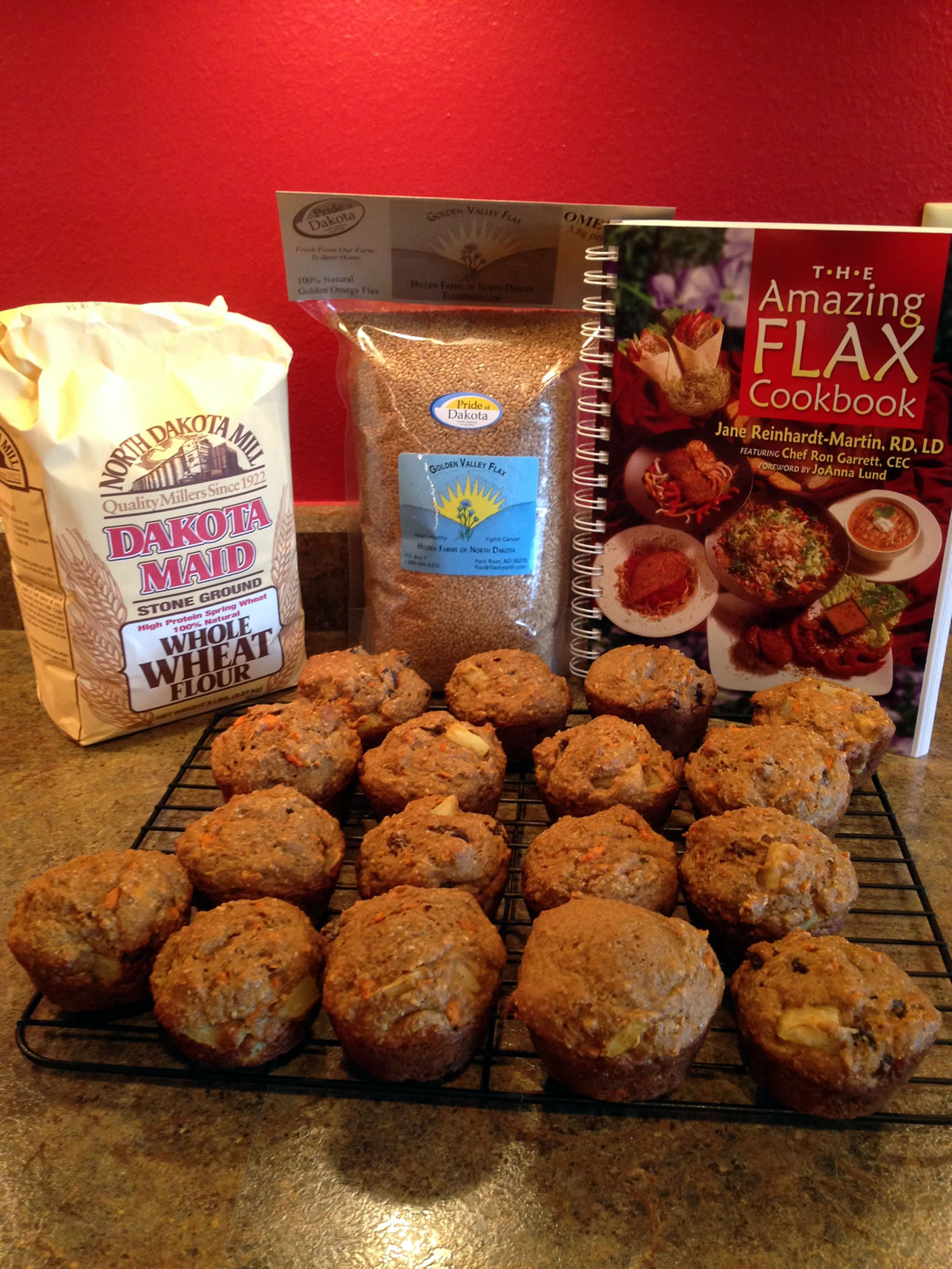 Cindy's flax muffins