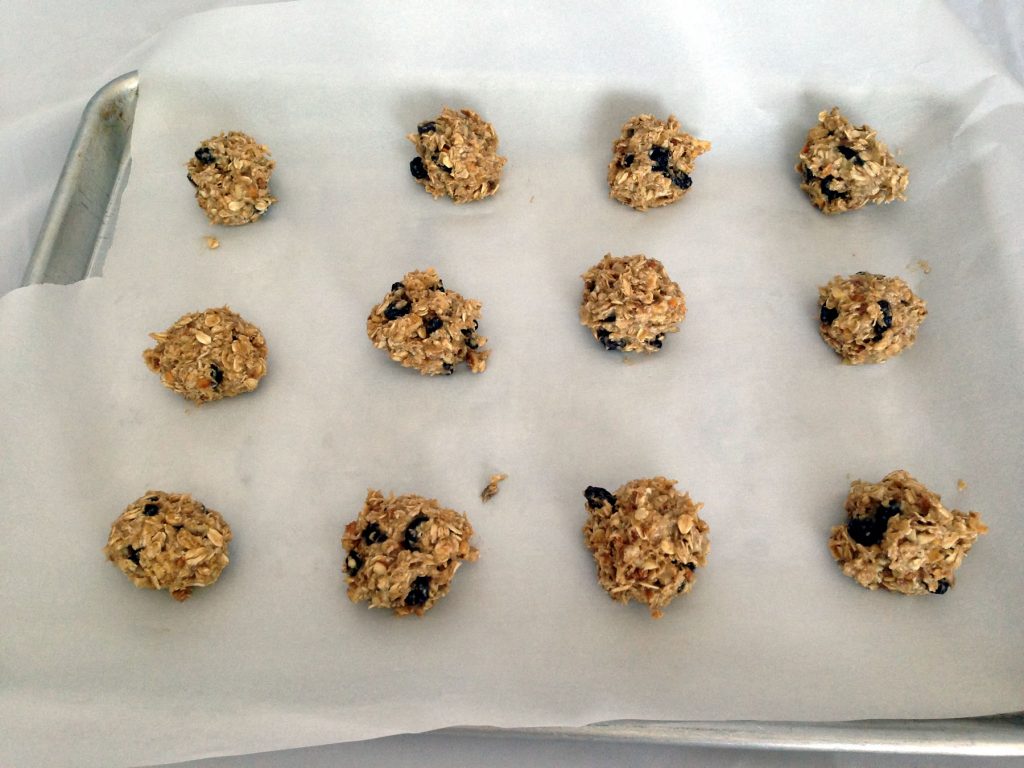 Flax Energy Bites on Baking Pan