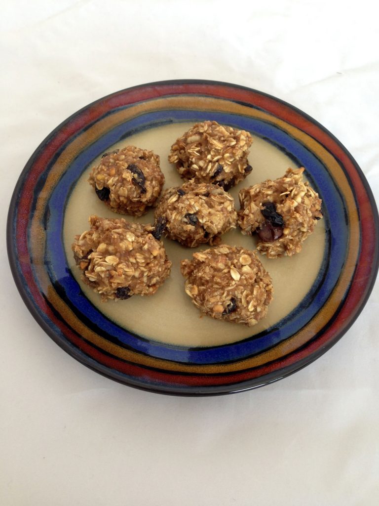 Flax Energy Bites on Plate