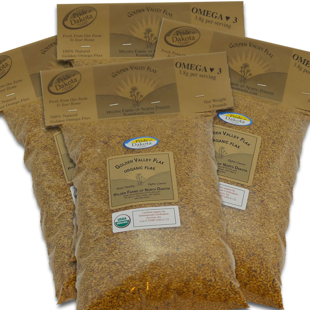 Golden Valley Organic Flax 4 Bags Golden Valley Flax
