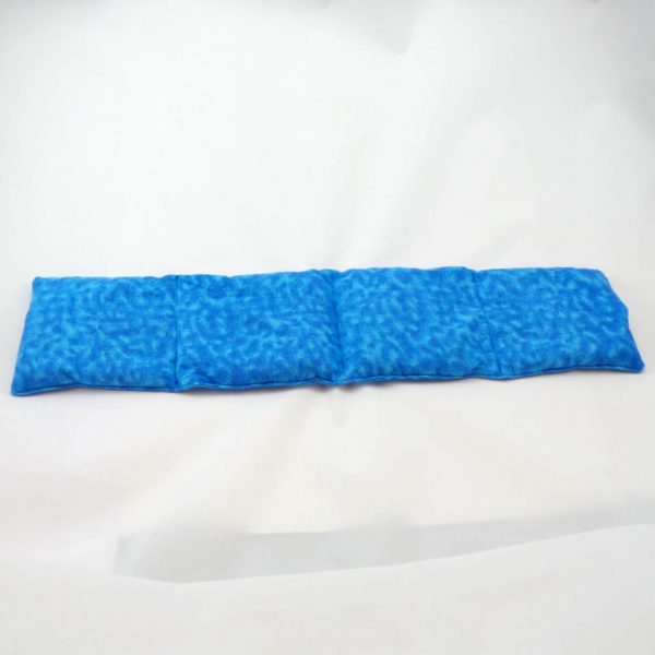 flax pax therapeutic blue long back pillow