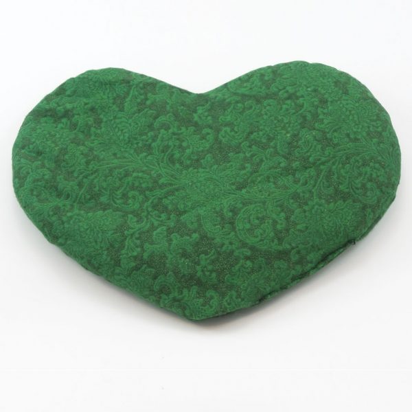 flax pax therapeutic green heart pillow