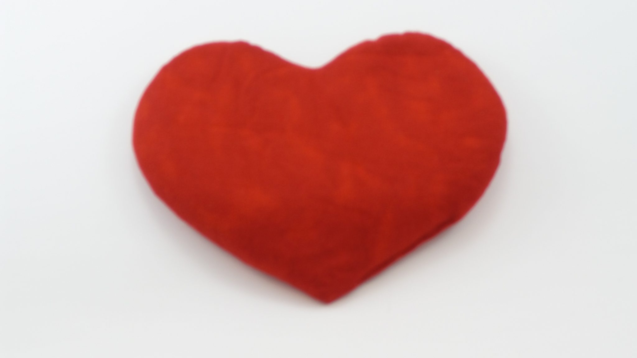 therapeutic flax heart pillow traditional red